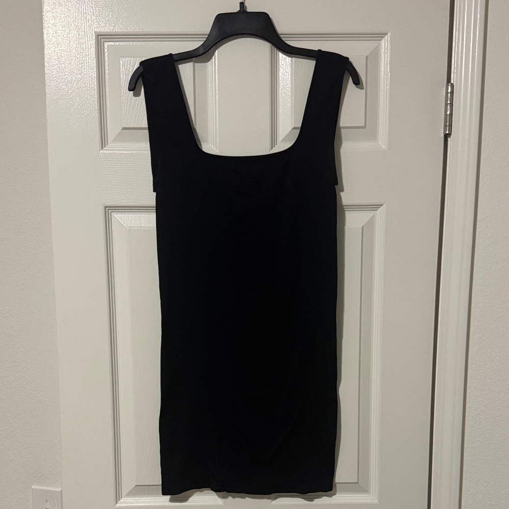 Elegant Black Sleeveless Mini Dress